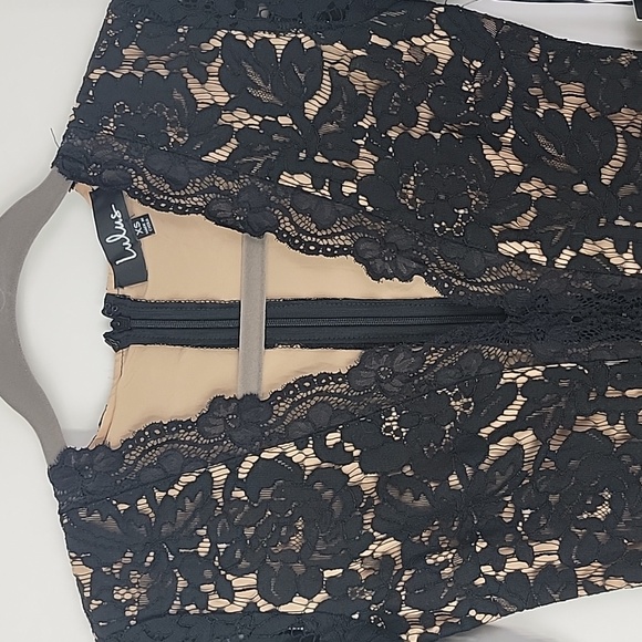 NWT. Lulu's swoon-er or later black long sleeve lace dress size xs - Picture 9 of 12